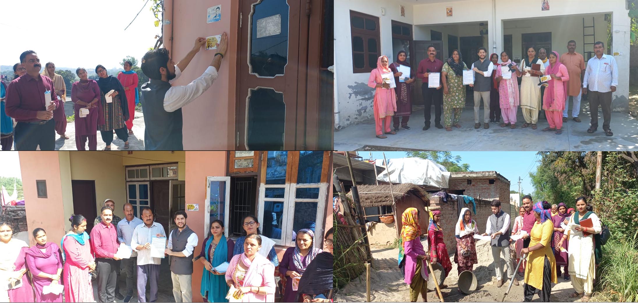 SDM made people aware under Dastak campaign at every house